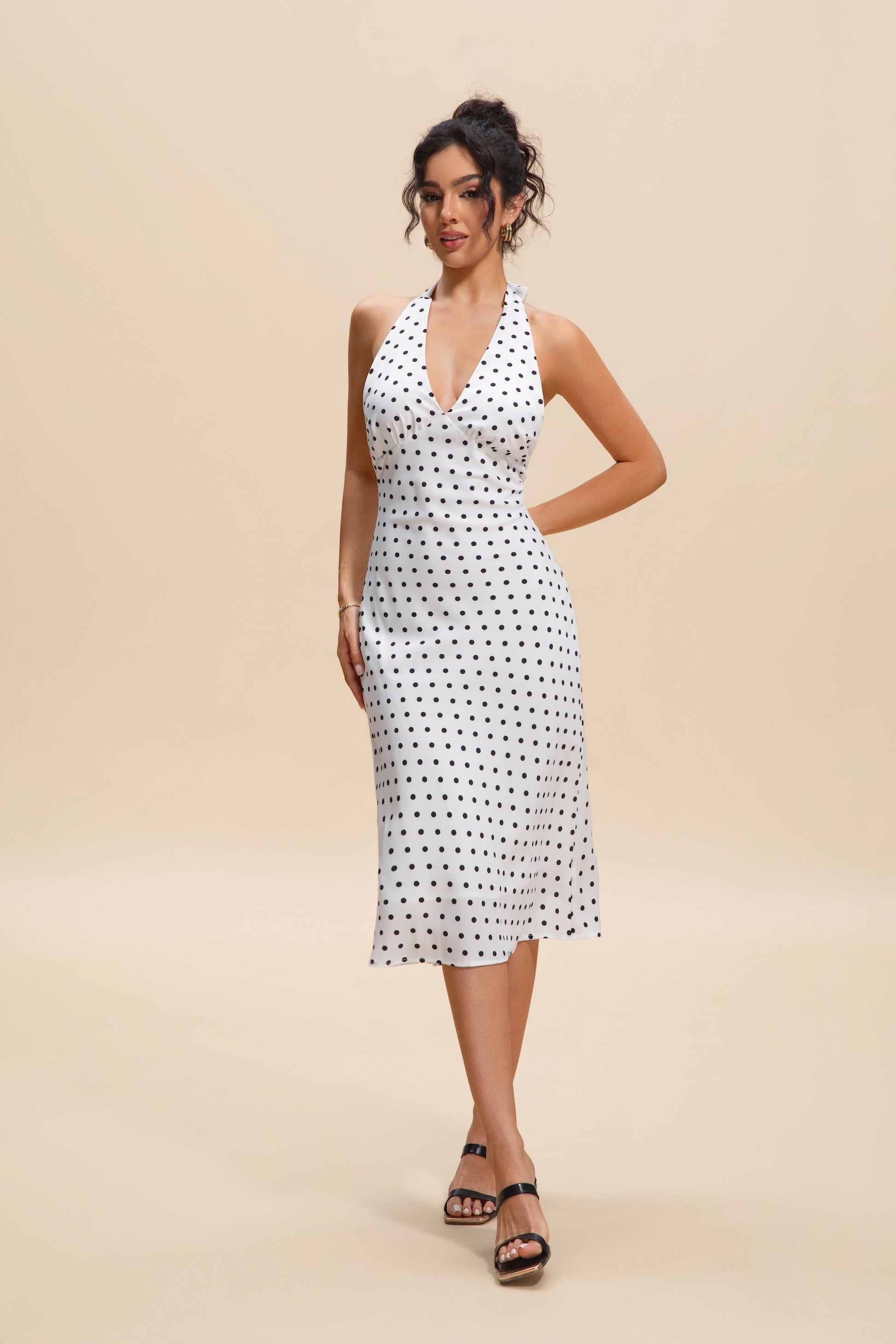 Pallino Halter Dress