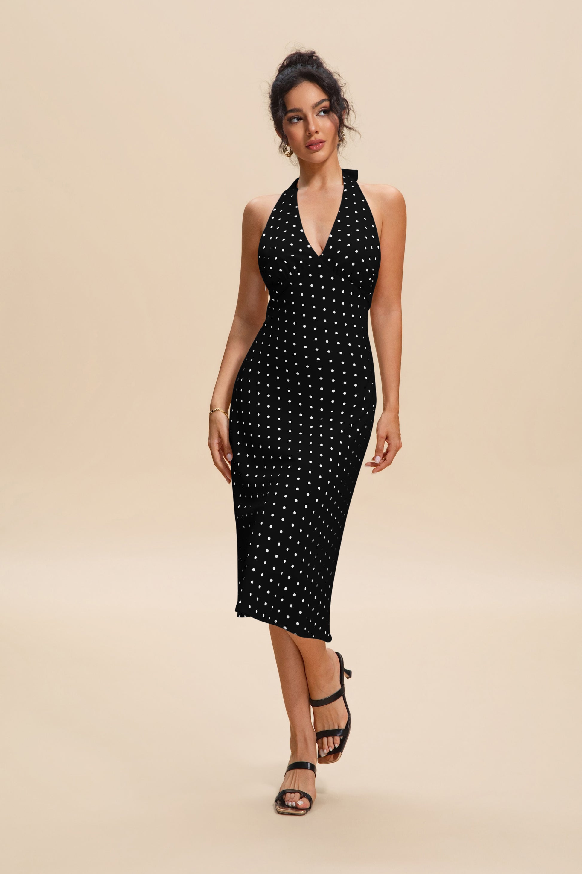 Pallino Halter Dress