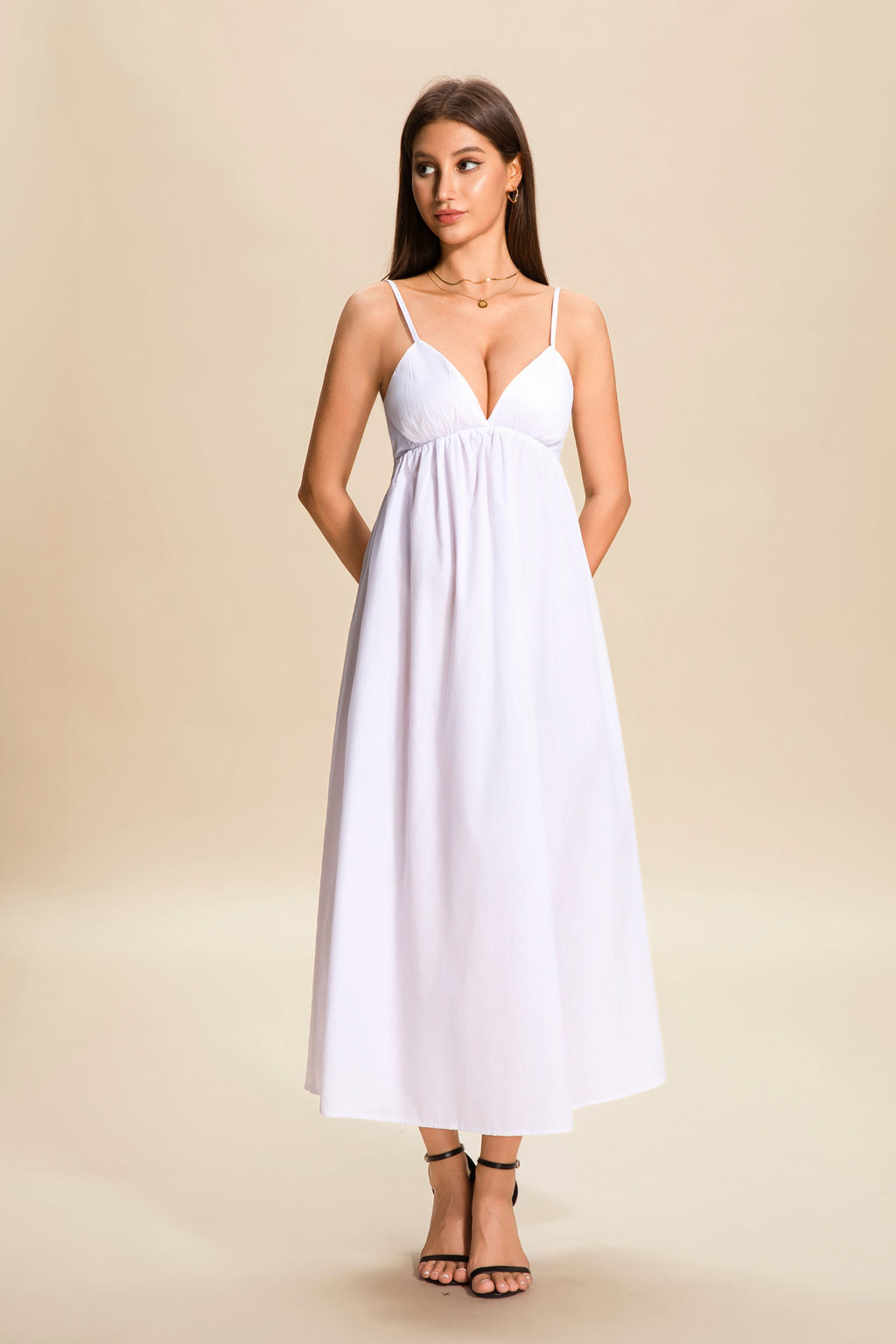 Laguna Poplin Maxi Dress