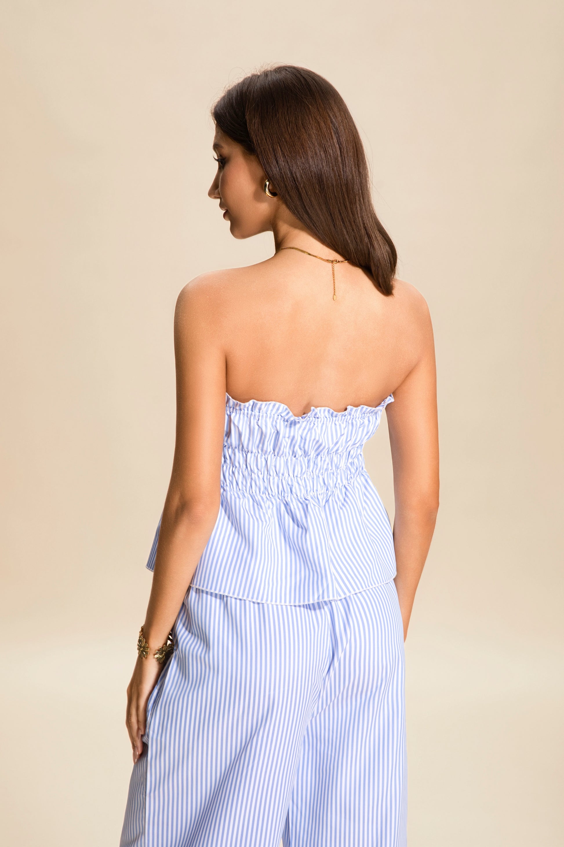 Catalina Pinstripe Two Piece