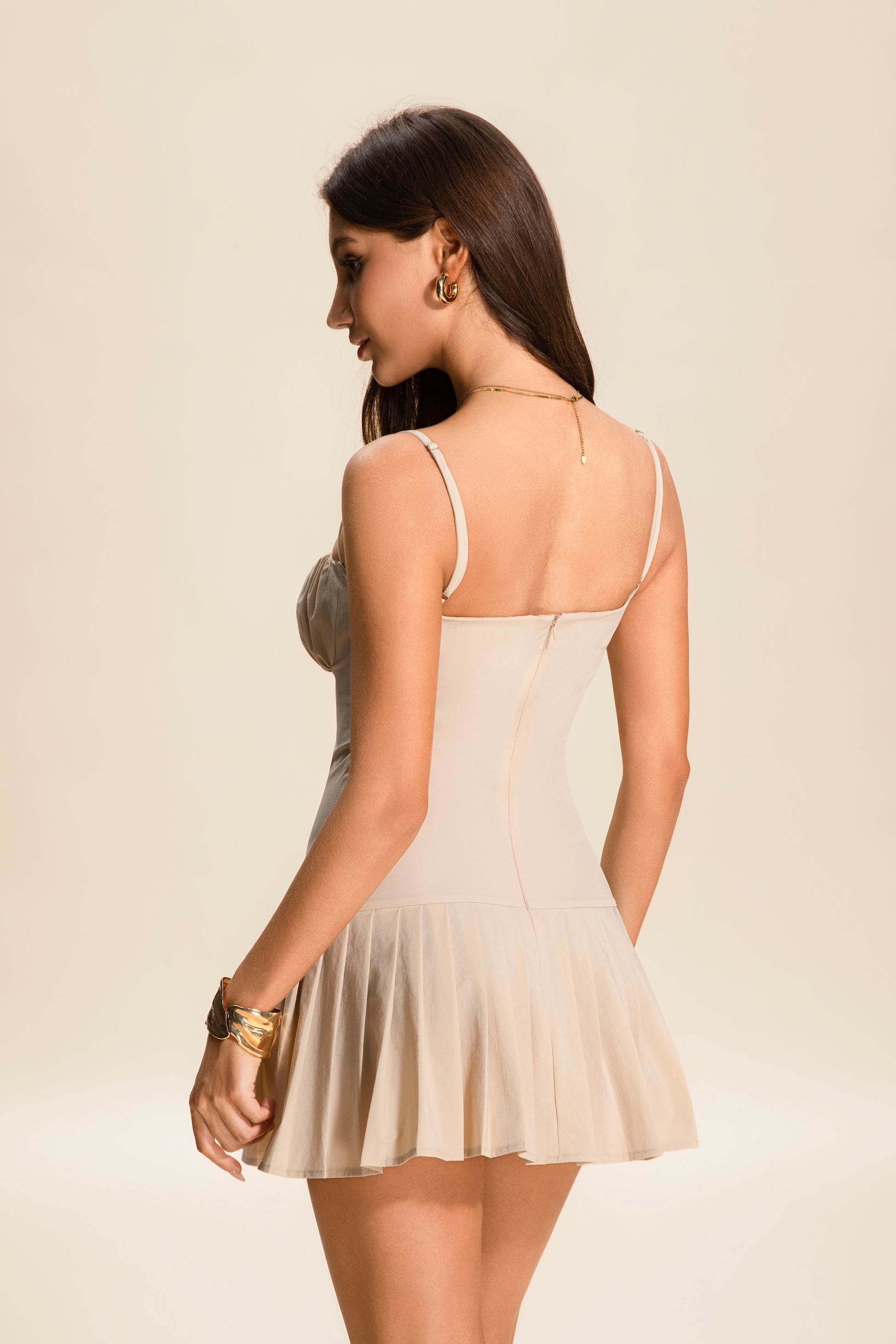 Hampton Pleated Mini Dress