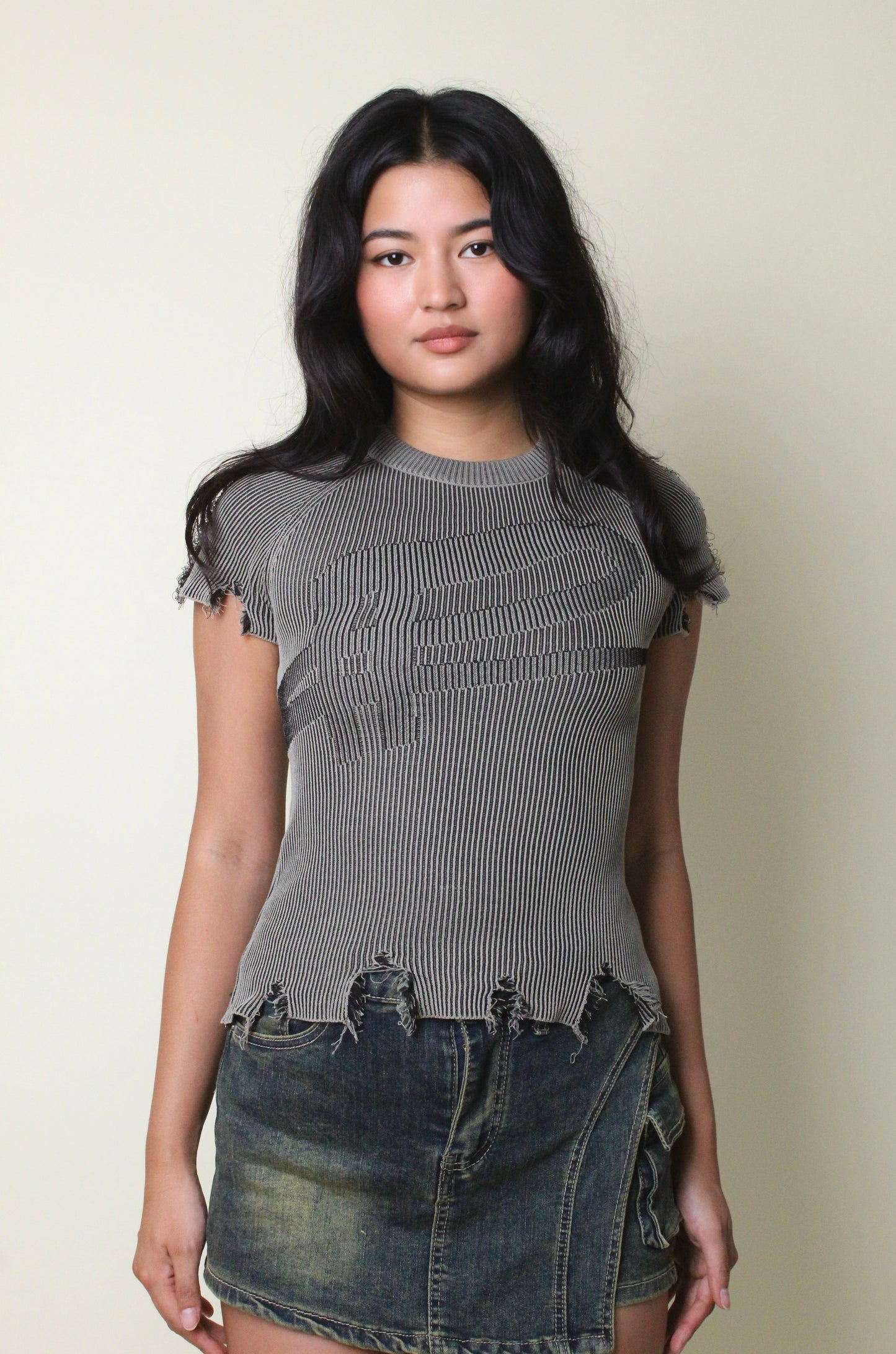 Frey Ribbed Knit Top