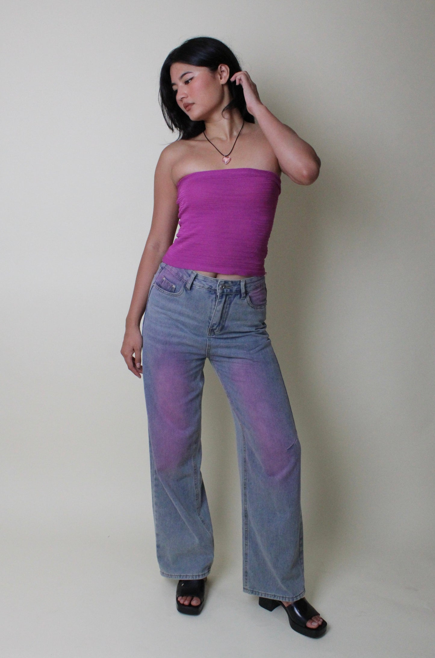 Blush Loose Fit Jean - Orchid