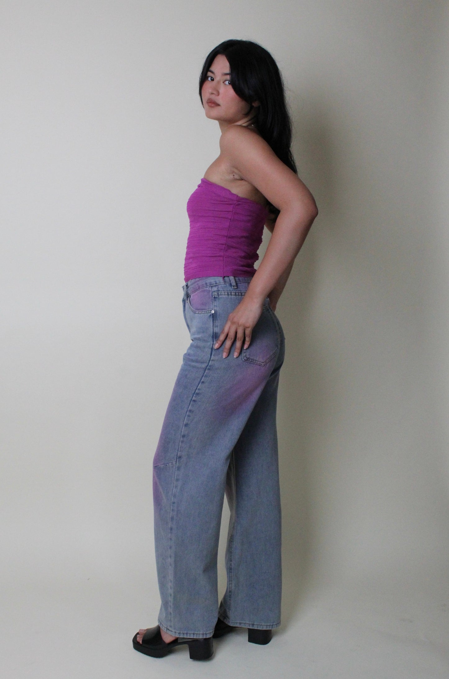 Blush Loose Fit Jean - Orchid