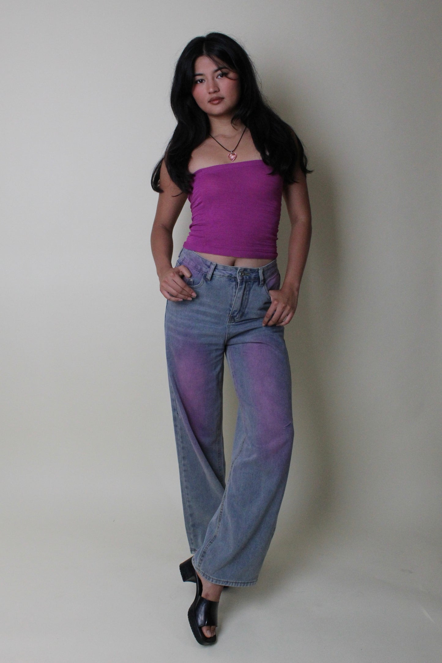 Blush Loose Fit Jean - Orchid