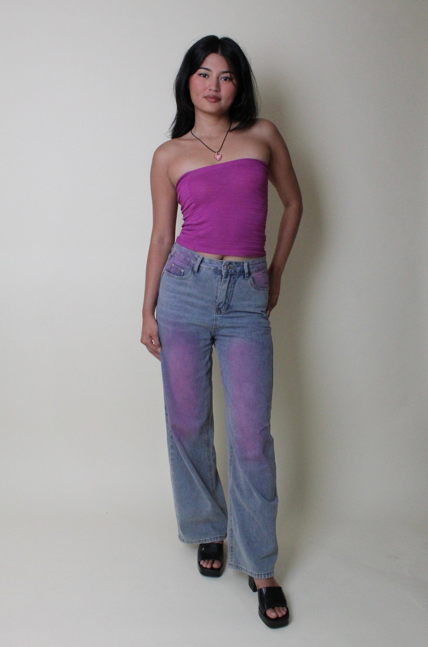 Blush Loose Fit Jean - Orchid